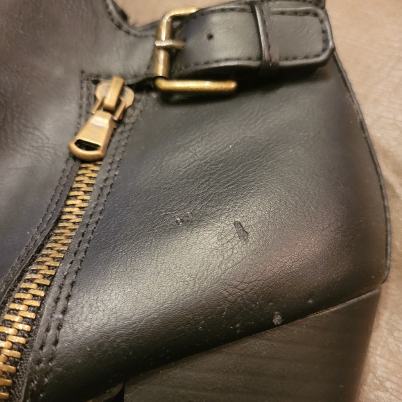 Material Girl Chic Black Ankle Boots - Picture 6 of 6